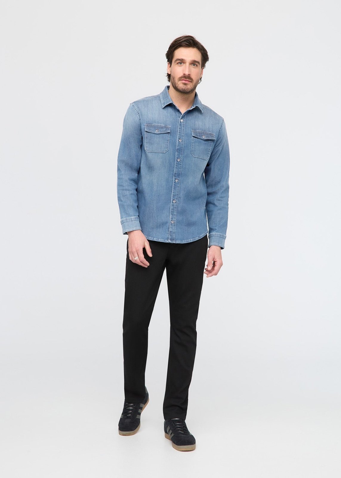 Performance Denim Lite Two-Pocket Shirt