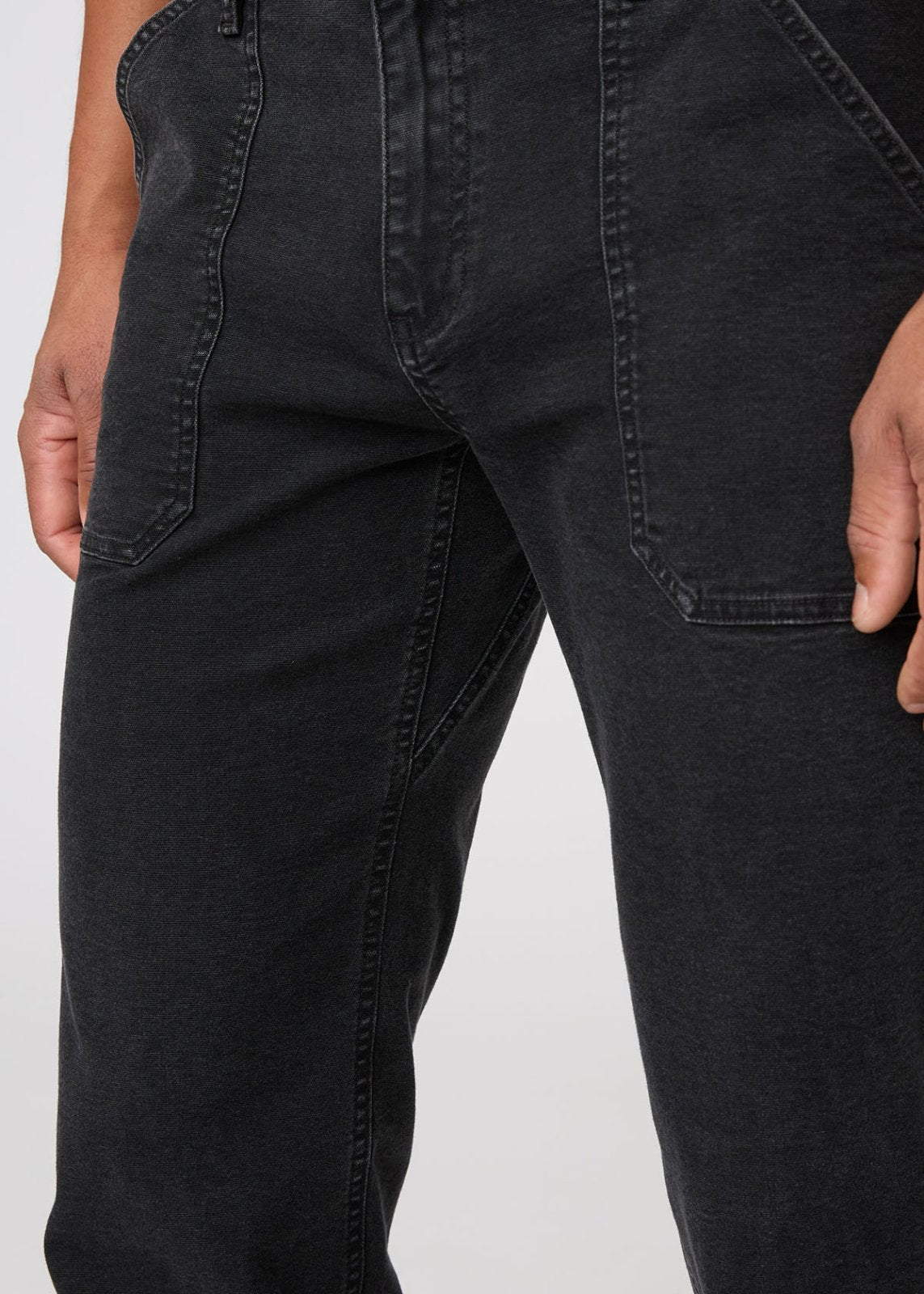 Stretch Canvas Utility Pant - Black