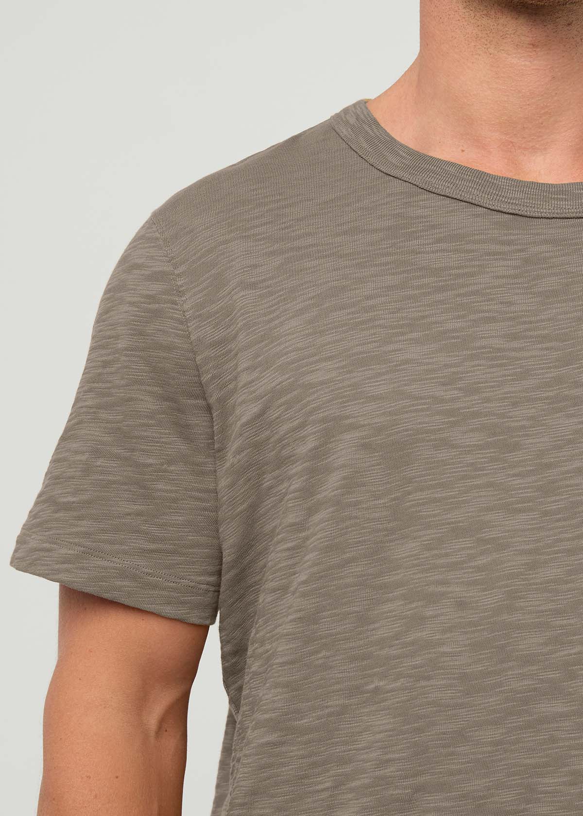 Midweight Slub Jersey Tee - Stone