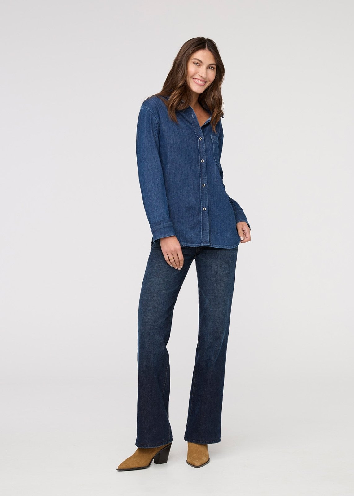 Performance Denim Lite Relaxed Button Down