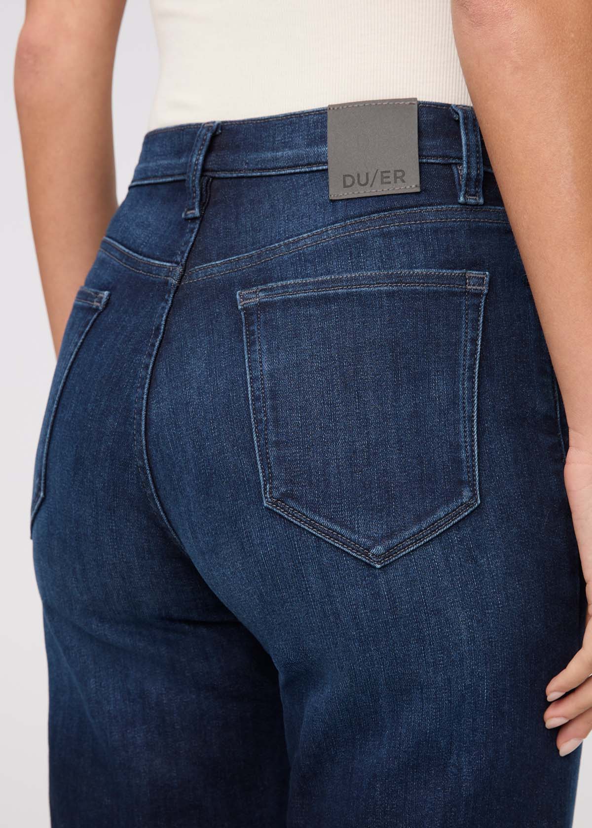 Tech Fleece Denim High Rise Straight - Dark Indigo