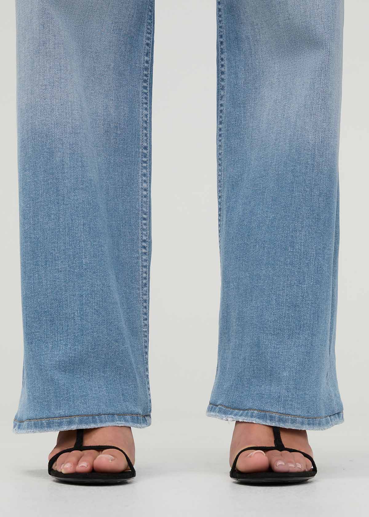 Performance Denim+ Mid Rise Loose Straight - Current