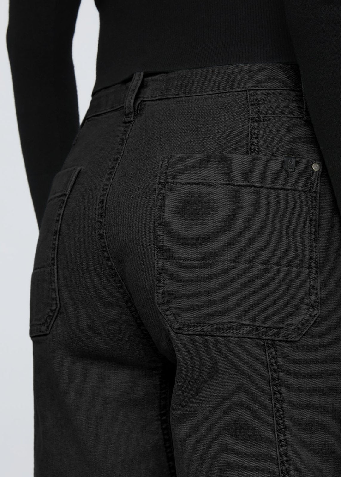 Stretch Canvas Utility Pant - Black