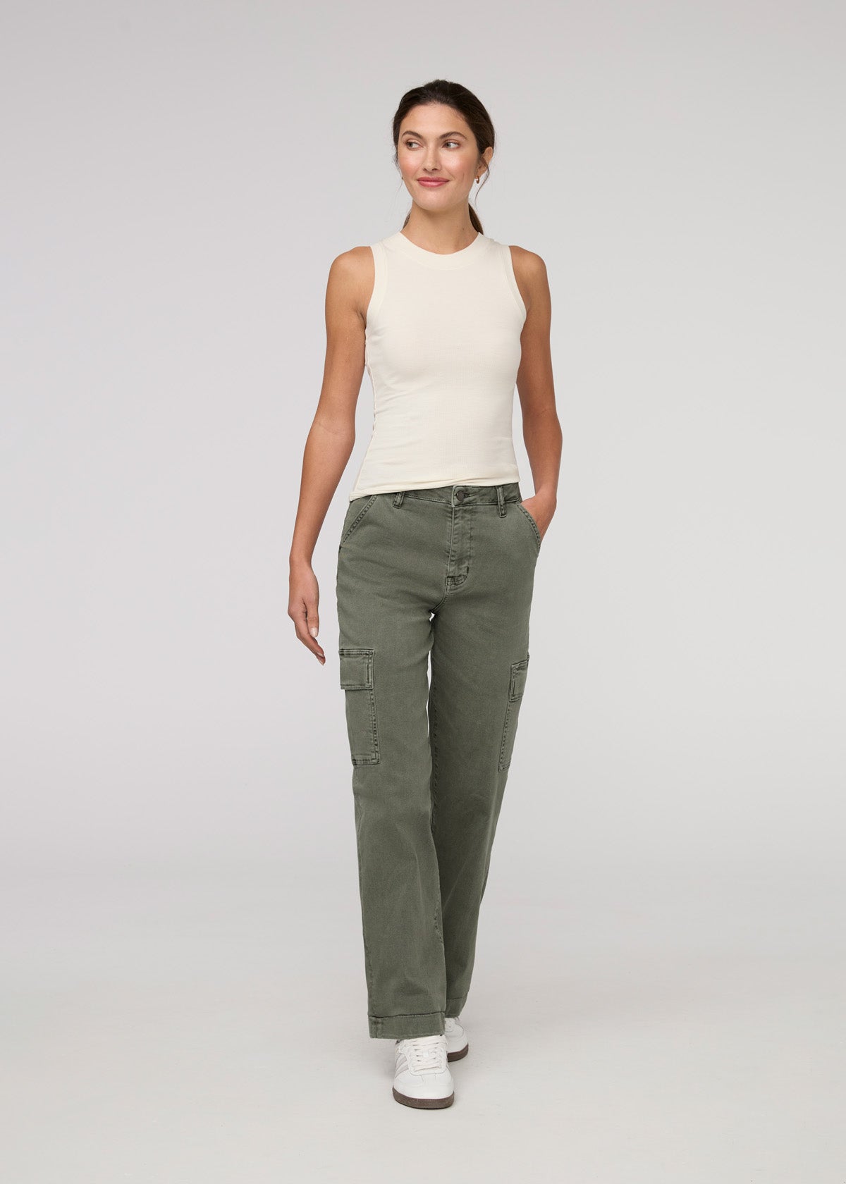 LuxTwill High Rise Cargo Pant