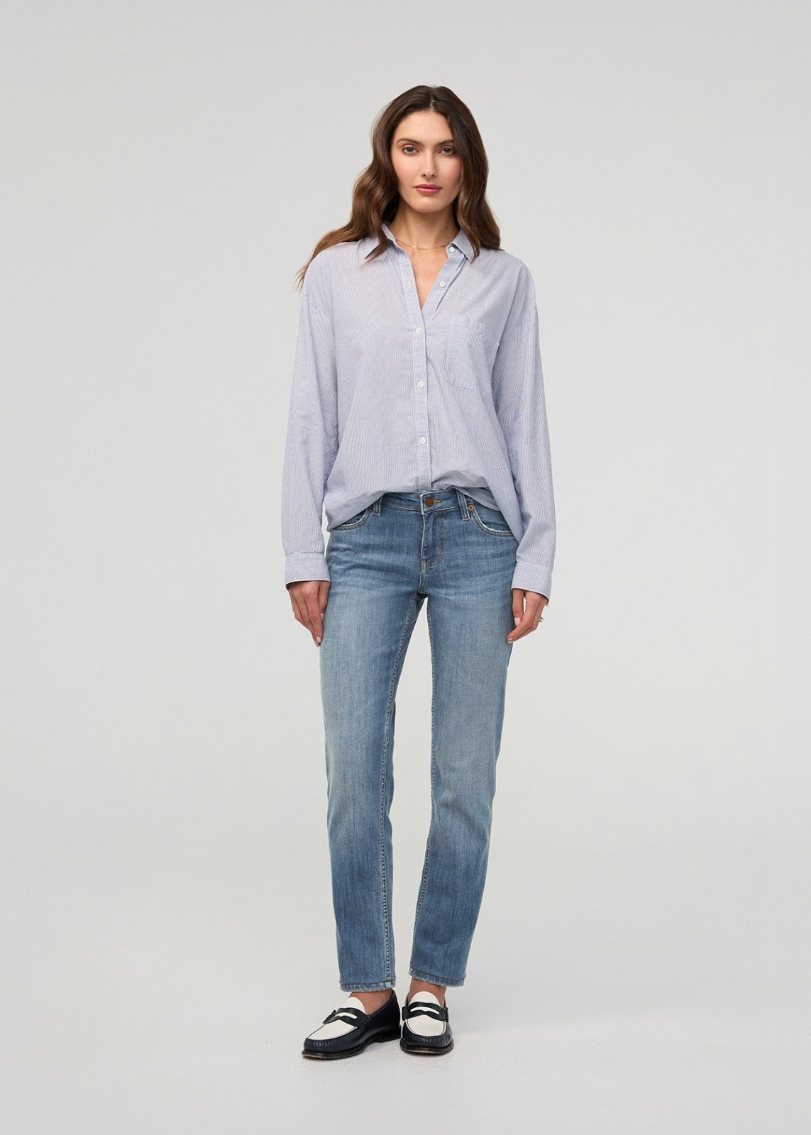 Performance Denim Girlfriend - Blue Ash