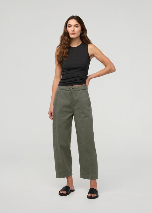 FlexTwill Barrel Pull On Pant - Thyme