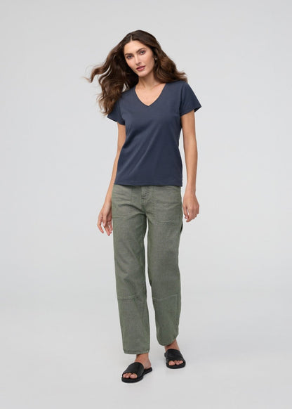 PurePima Slim V-Neck - Navy