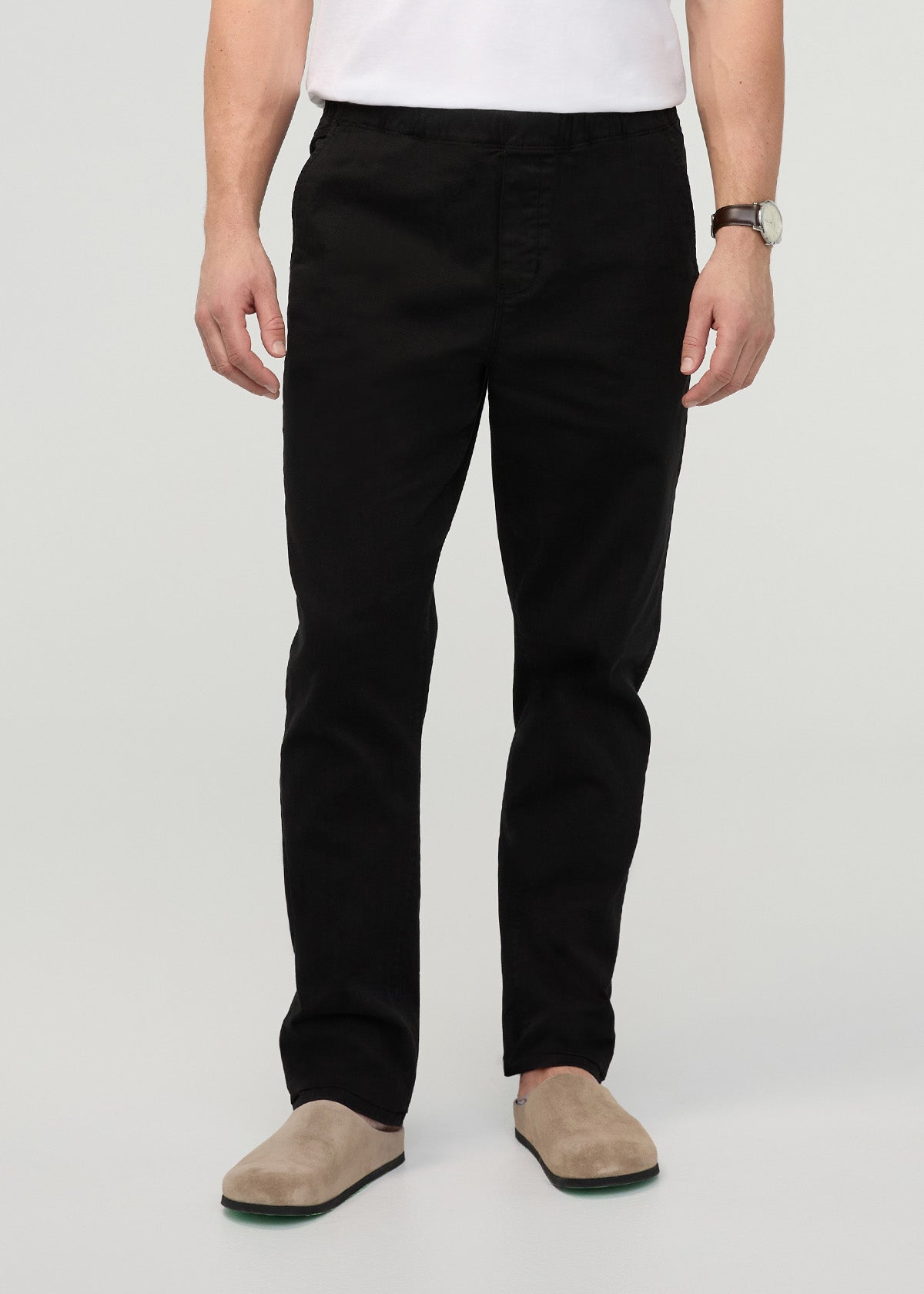 FlexTwill Relaxed Pull On Pant - Black