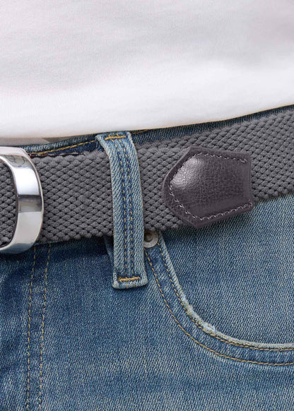 Performance Stretch Belt - Tonal Grey