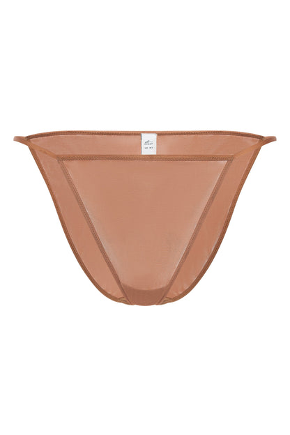 Soft Mesh String Bikini in Honey