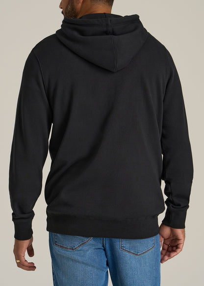 Regular Corporate Logo Hoodie for Men in Black