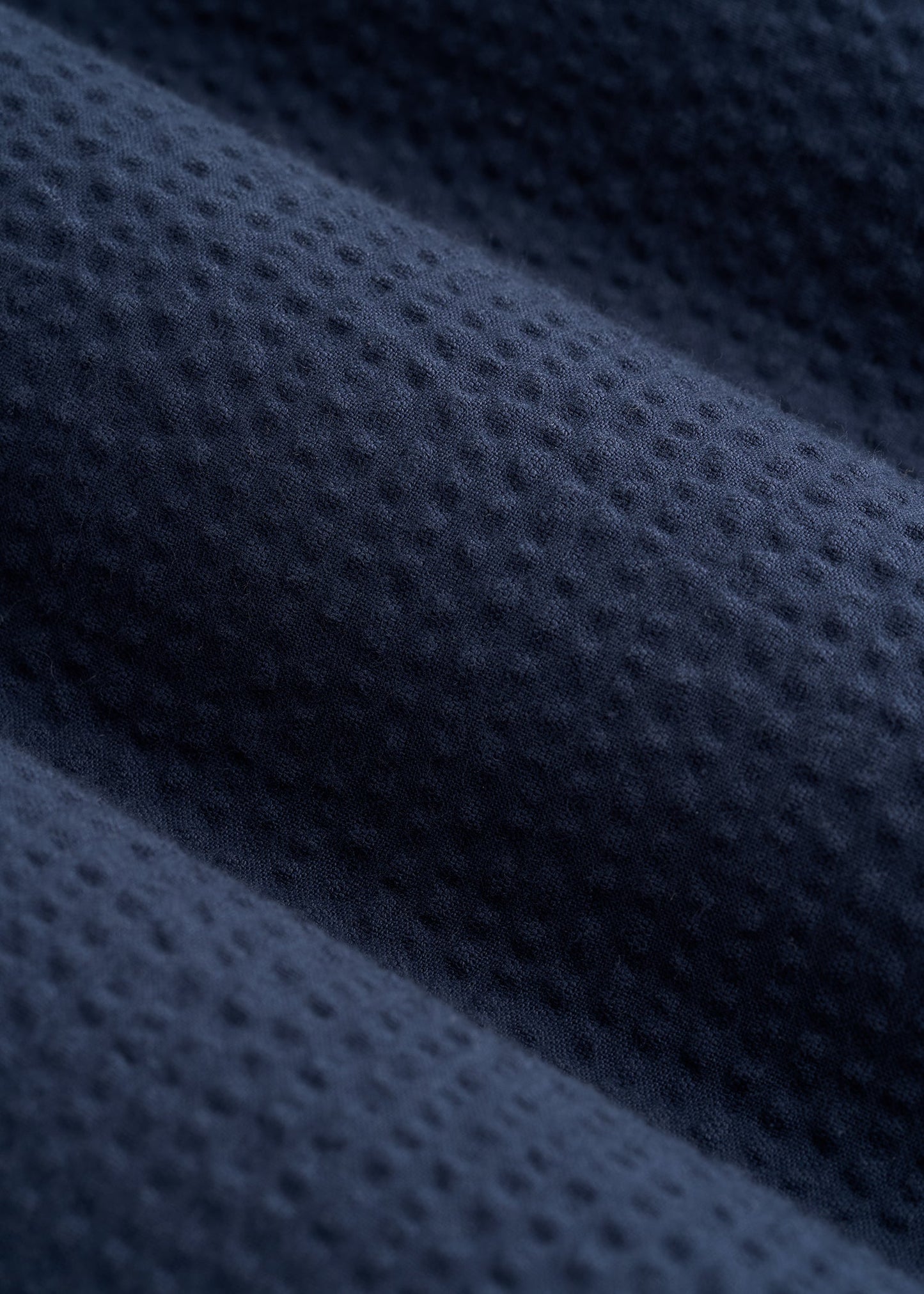 Seersucker Overshirt for Tall Men in Navy Blue