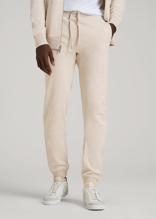 Wearever 2.0 French Terry Joggers for Tall Men in Oatmeal Mix