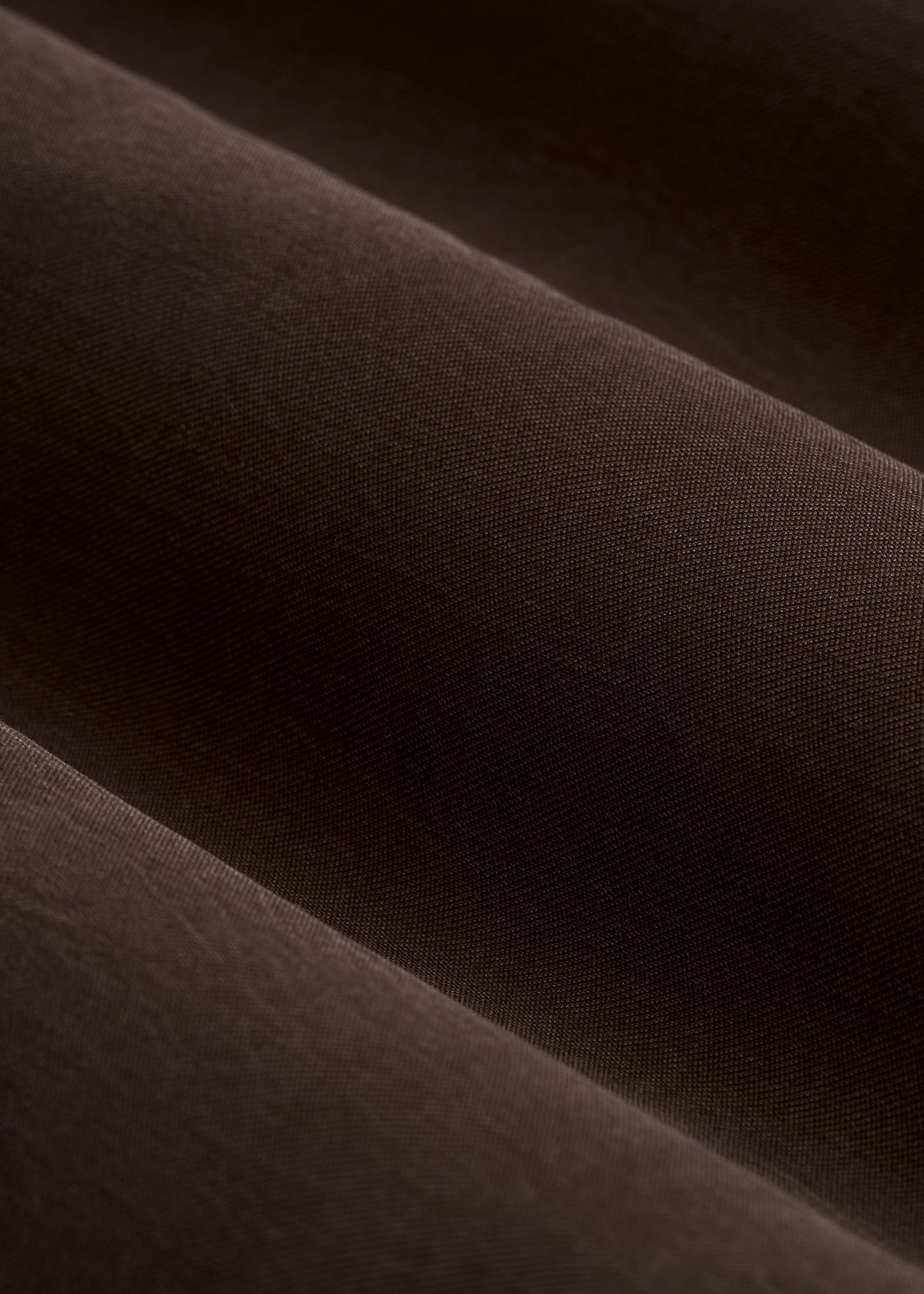 Relaxed Button-Up Single-Pocket Blouse for Tall Women in Espresso
