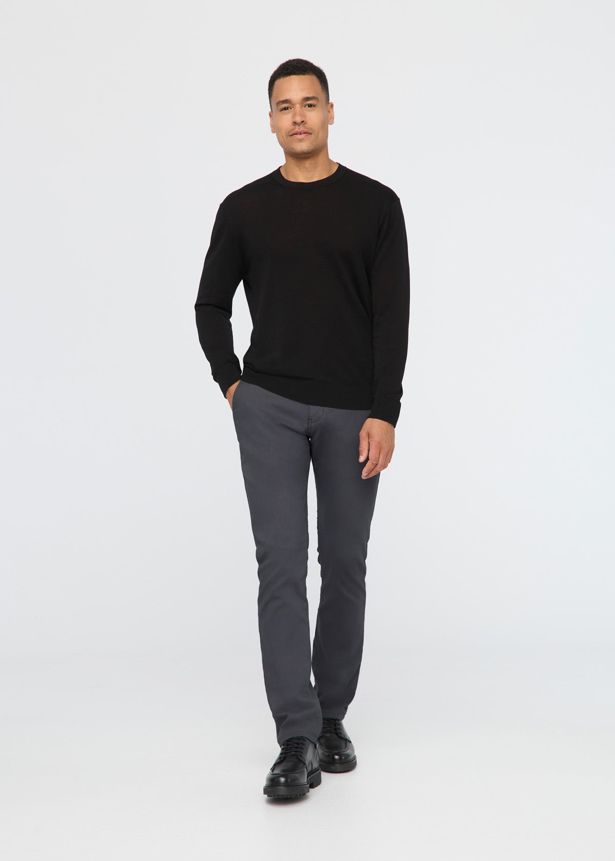 NuStretch Relaxed Taper Trouser - Charcoal