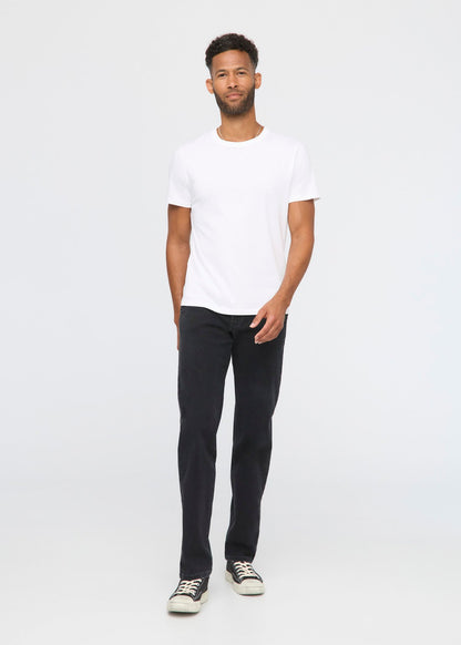 Stretch Canvas Relaxed Straight Chino - Black