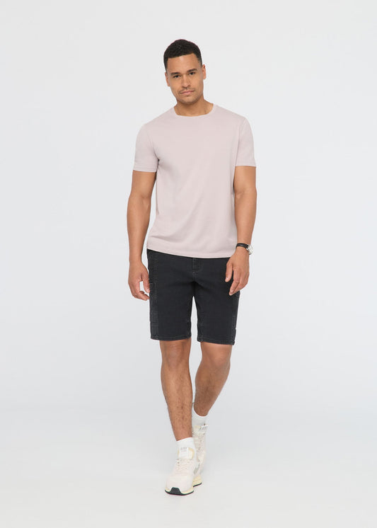 Stretch Canvas Cargo Short - Black