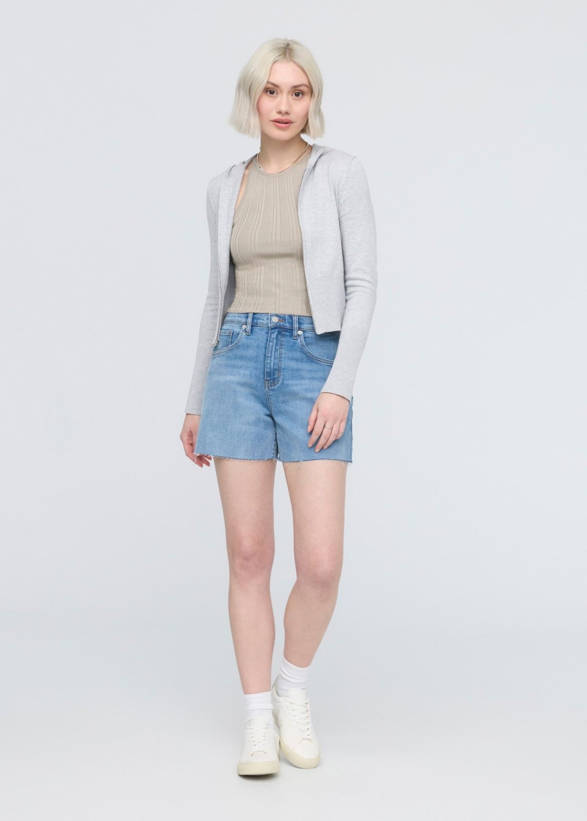 Performance Denim+ High Rise Relaxed Short