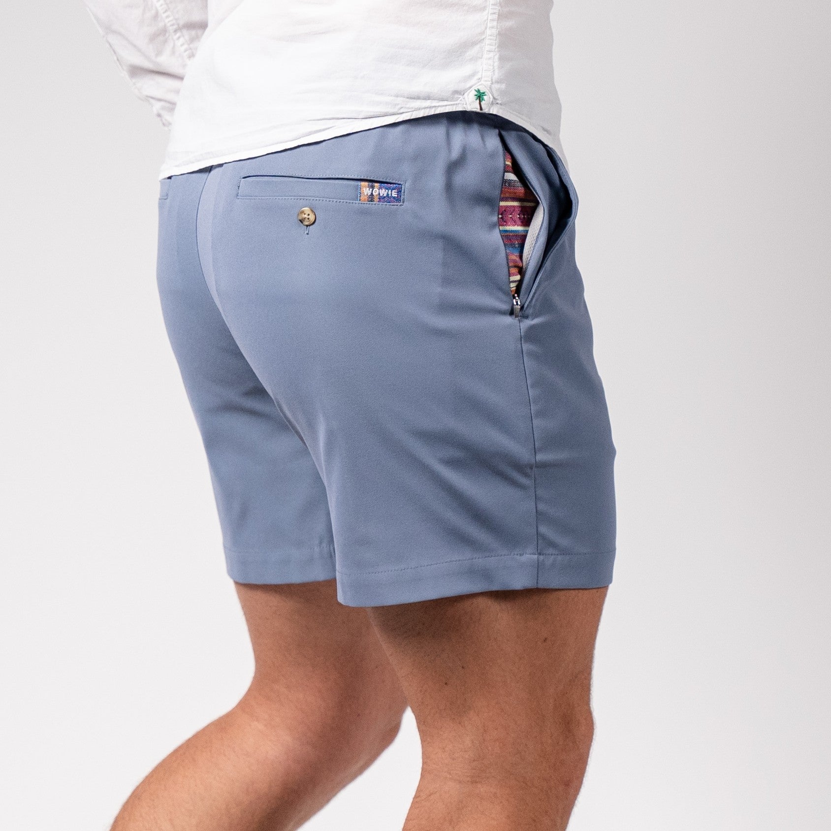 mysite Daily Short (Casual Stretch) - Slate Blue