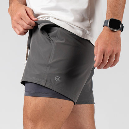 Flow 2.0 Mod Short (Athletic) - Charcoal 5.5" & 7"