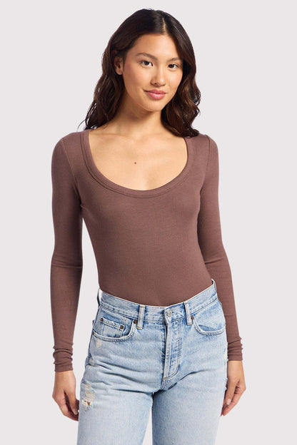 Slinky Rib Long Sleeve Bodysuit