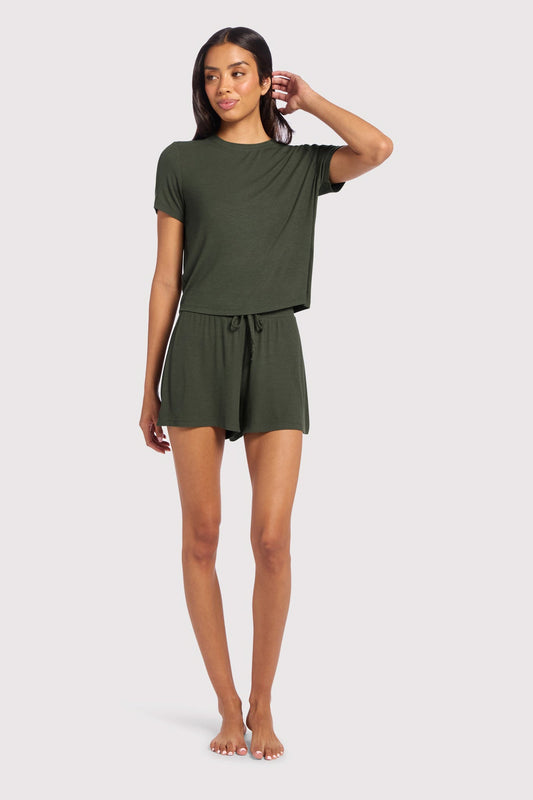 Ribbed Pajama Short Set