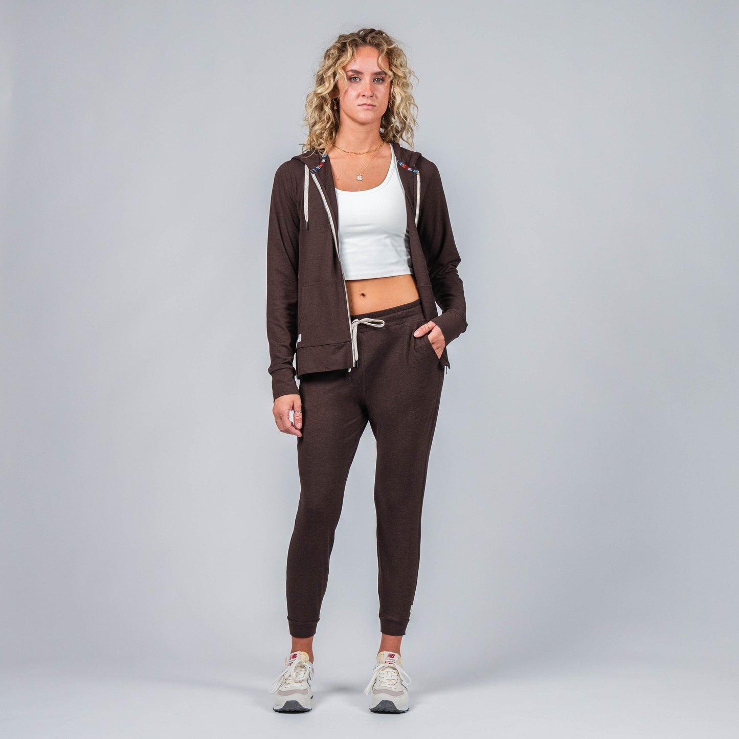 Kozie Zip-Hoodie - Mahogany