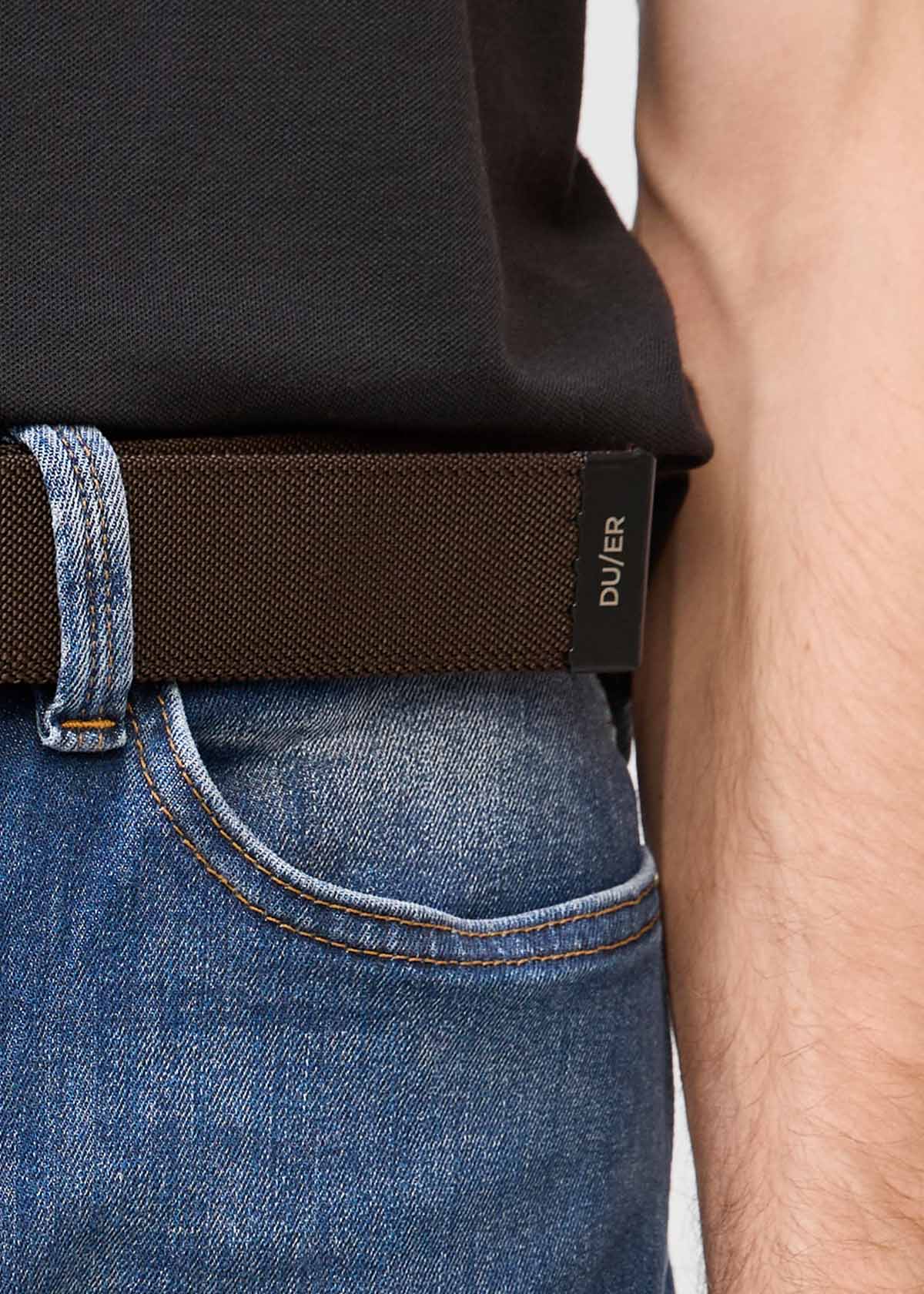 Reversible Stretch Belt - Navy/Brown