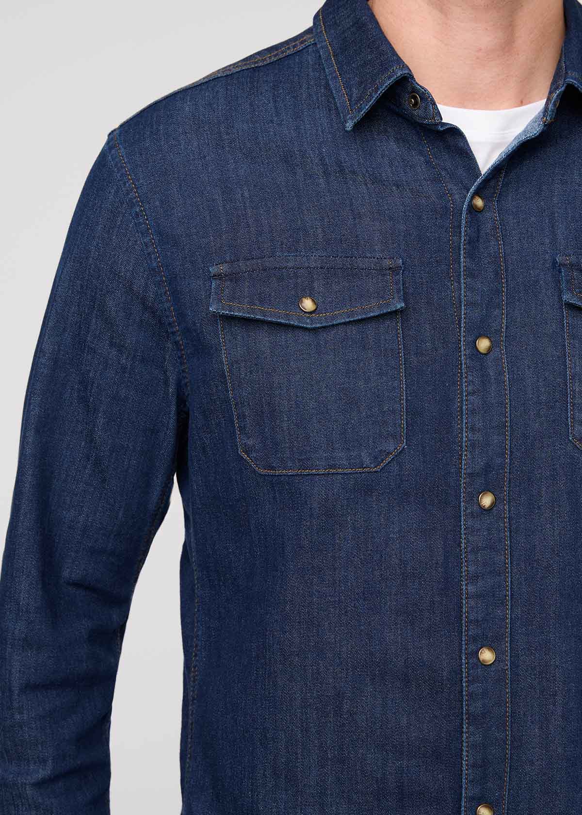 Performance Denim Lite Two-Pocket Shirt - Dark Stone