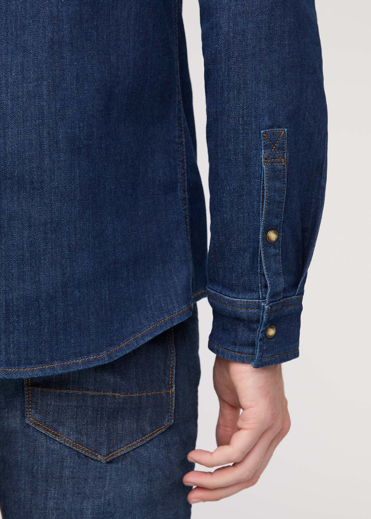 Performance Denim Lite Two-Pocket Shirt - Dark Stone
