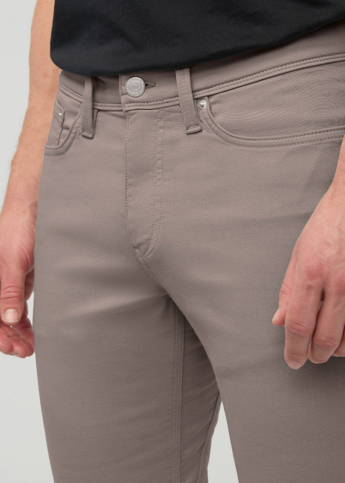 No Sweat Slim Straight - Stone