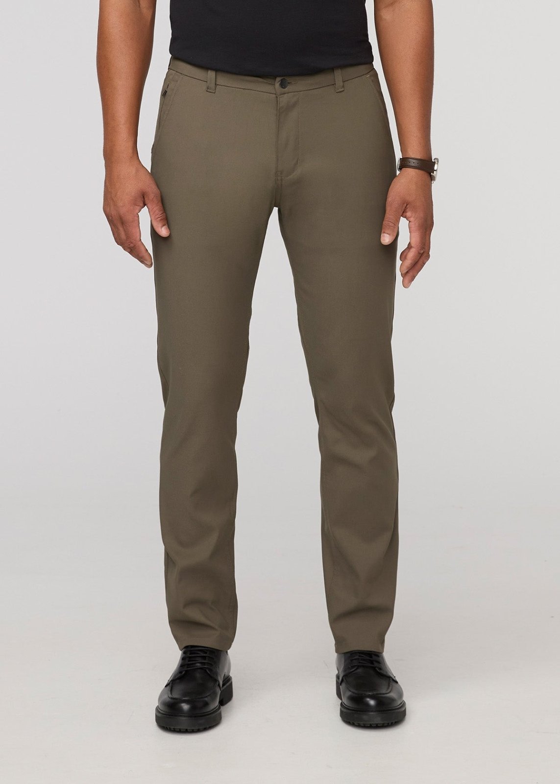 NuStretch Relaxed Taper Trouser - Thyme