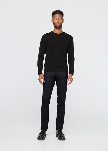 NuStretch Slim Straight Trouser - Black
