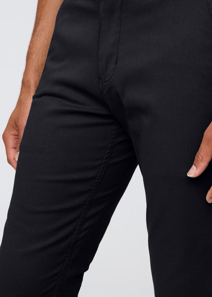 NuStretch Slim Straight Trouser - Black