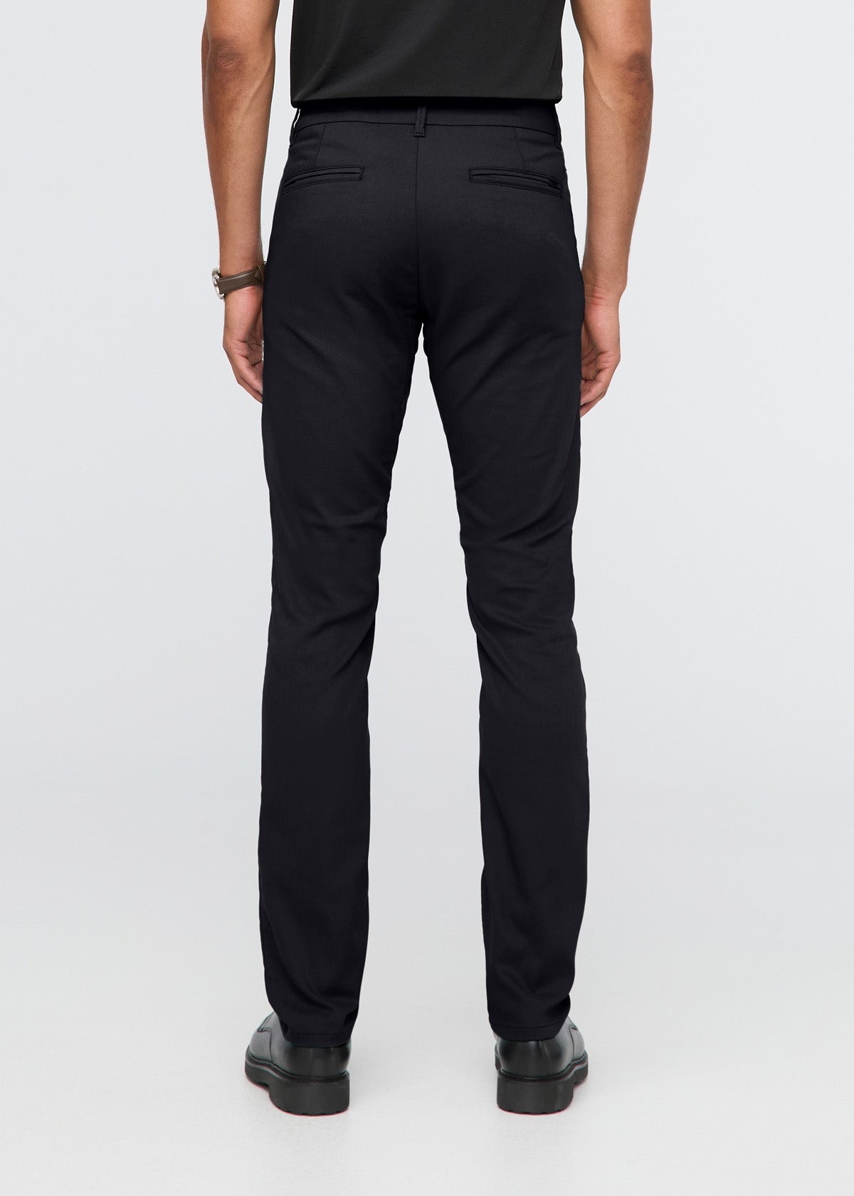 NuStretch Slim Straight Trouser - Black