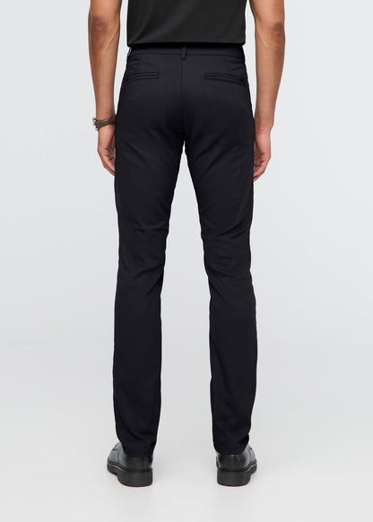 NuStretch Slim Straight Trouser - Black