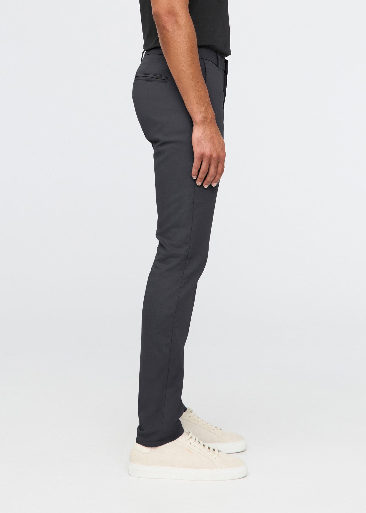NuStretch Slim Straight Trouser - Charcoal
