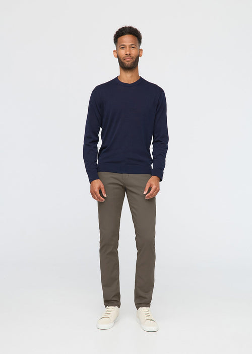 NuStretch Slim Straight Trouser - Thyme