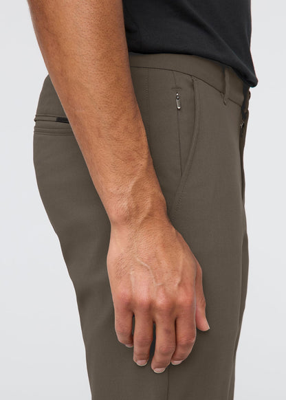 NuStretch Slim Straight Trouser - Thyme