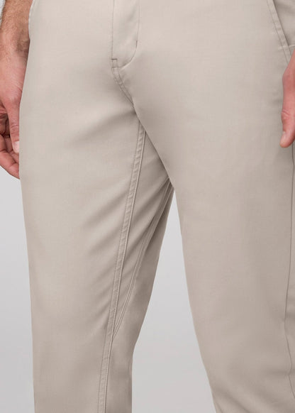 NuStretch Slim Straight Trouser - Stone