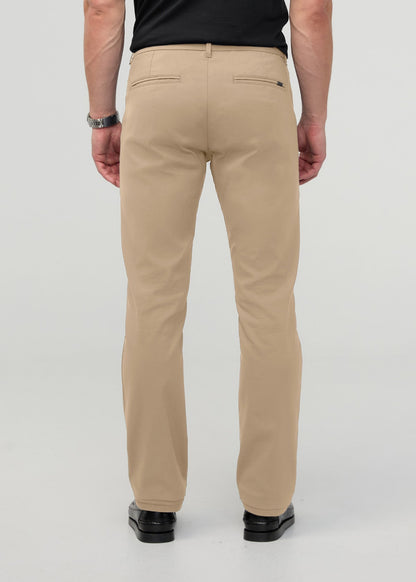 NuStretch Slim Straight Trouser - Desert Khaki