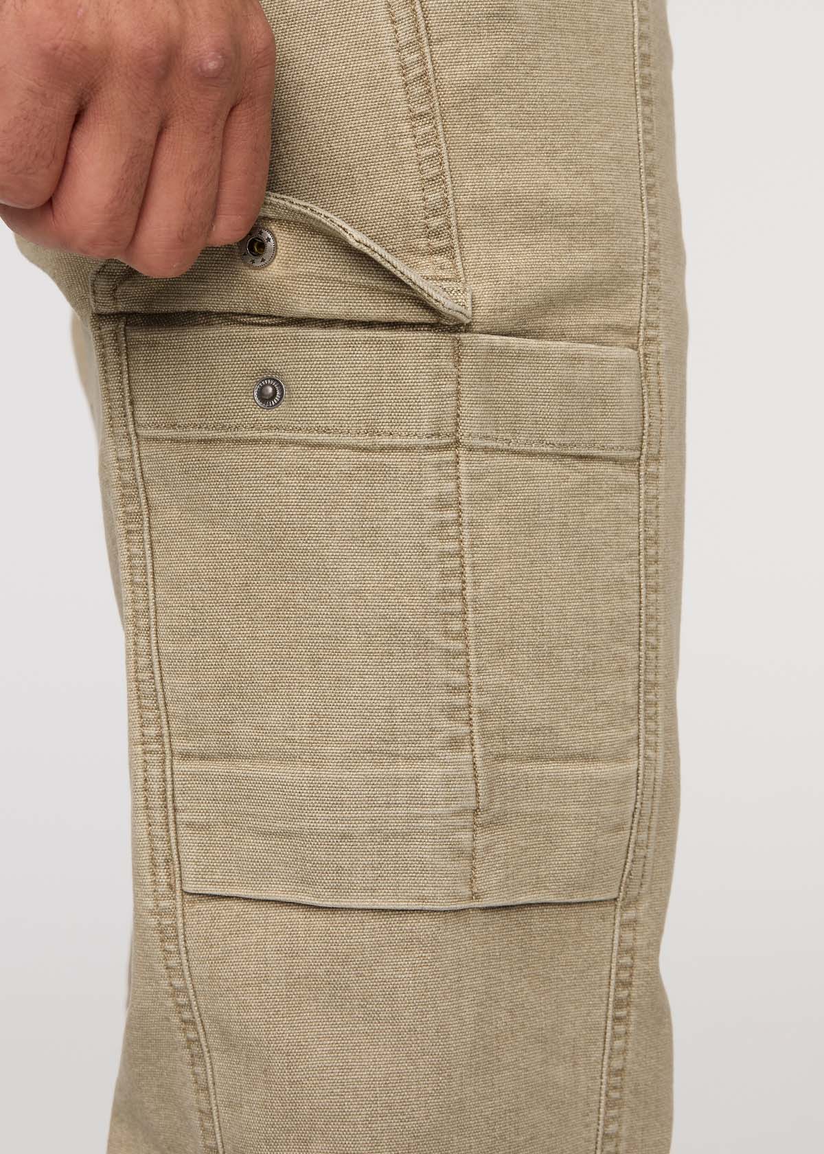 Stretch Canvas 7 Pocket Pant - Tan