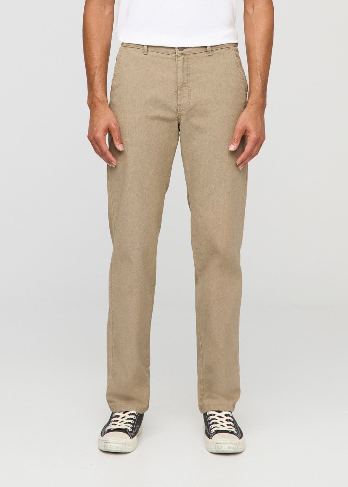 Stretch Canvas Relaxed Straight Chino - Tan