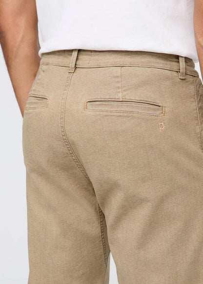 Stretch Canvas Relaxed Straight Chino - Tan