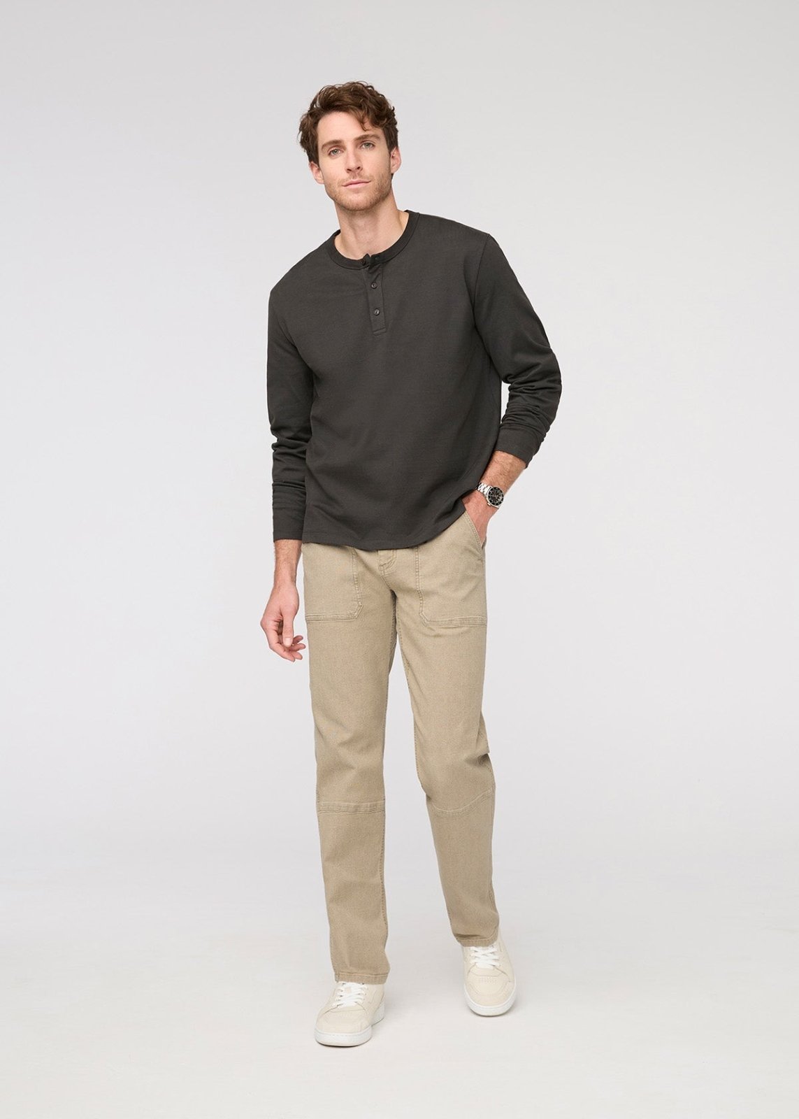 Stretch Canvas Utility Pant - Tan