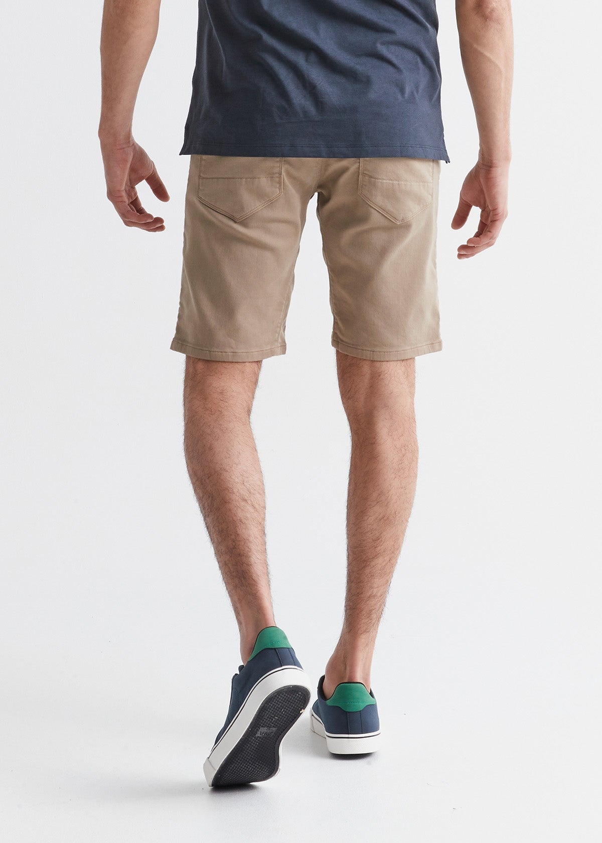 No Sweat Short Slim - Desert Khaki