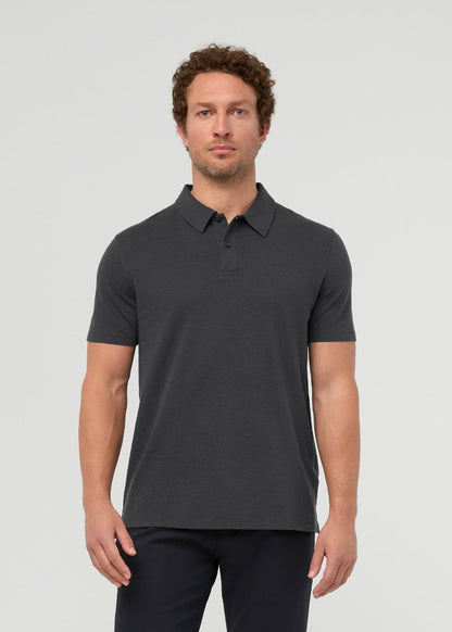Air Flow Pique Polo - Charcoal