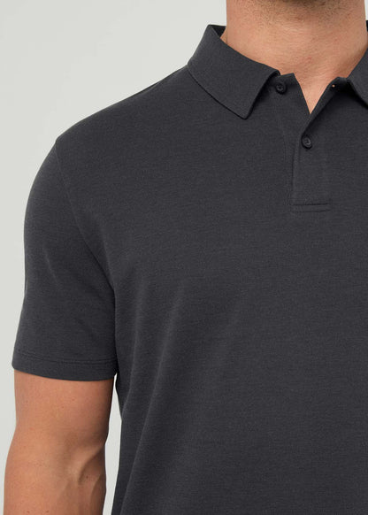 Air Flow Pique Polo - Charcoal
