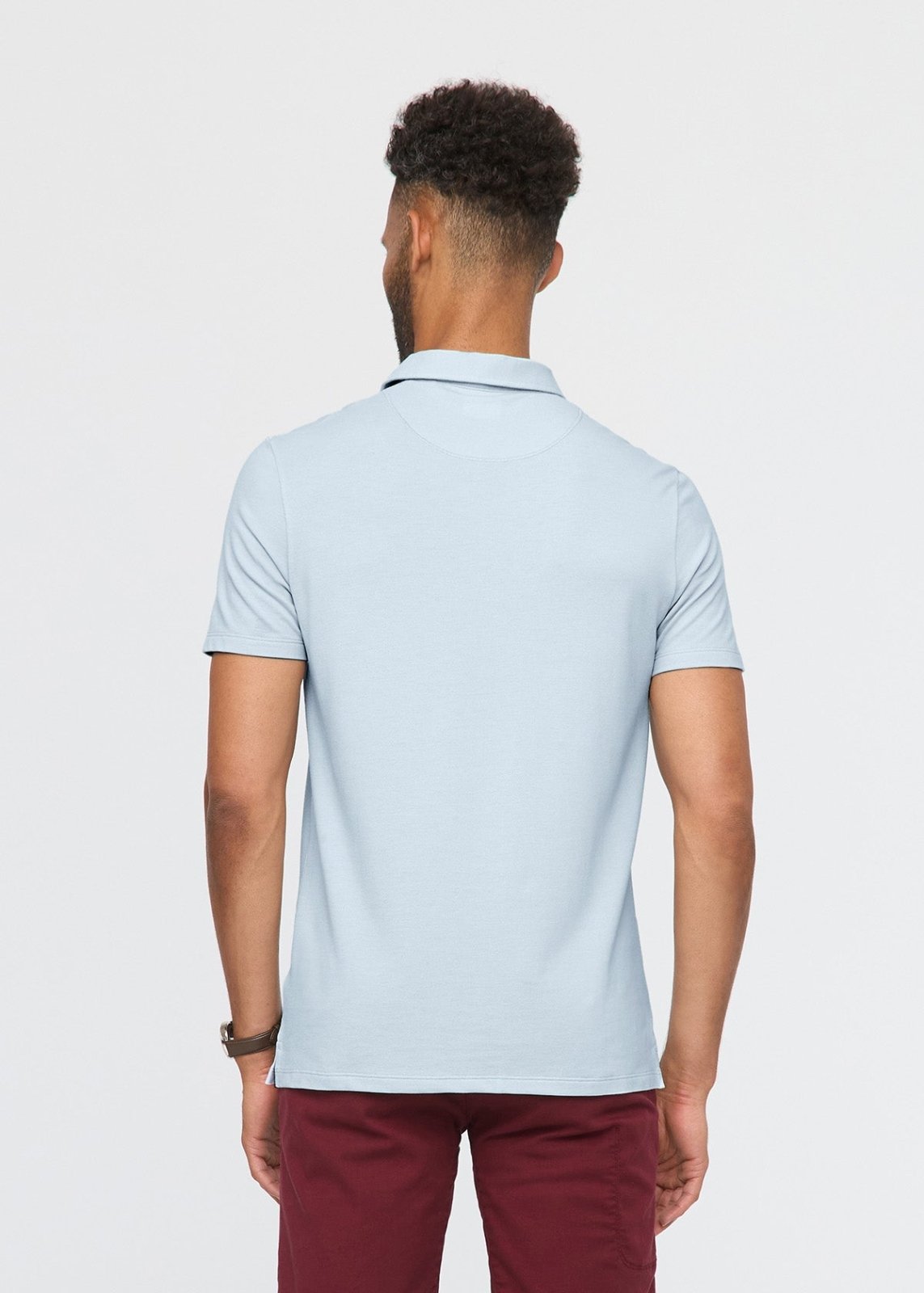 Air Flow Pique Polo - Haze Blue