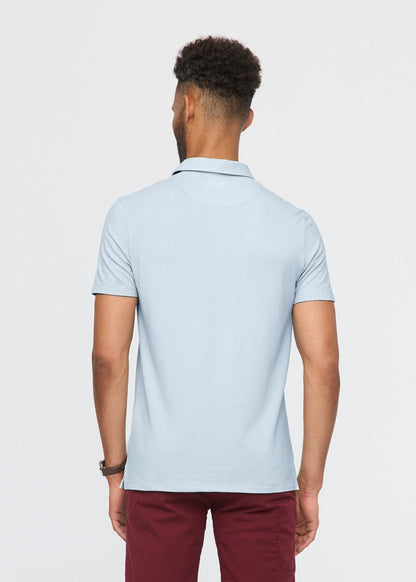 Air Flow Pique Polo - Haze Blue